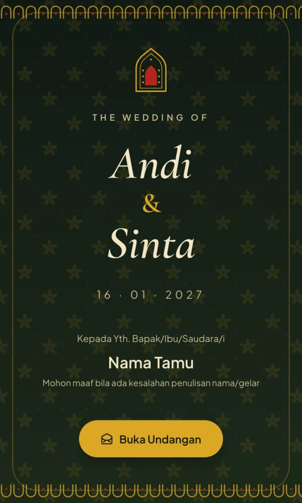 Contoh template Aceh Pinto