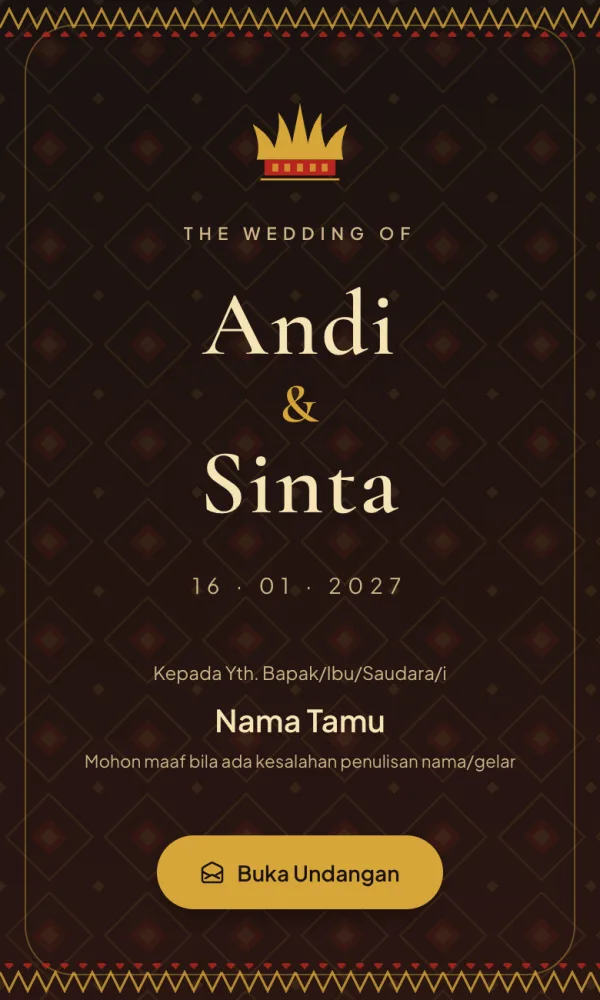 Contoh template Minang Gonjong