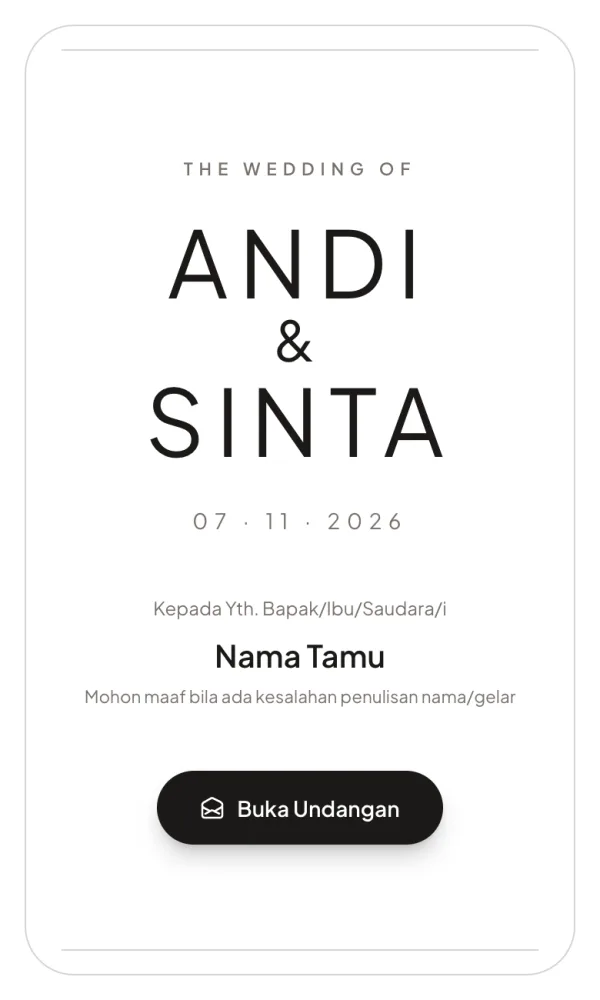Contoh template Minimalis Putih