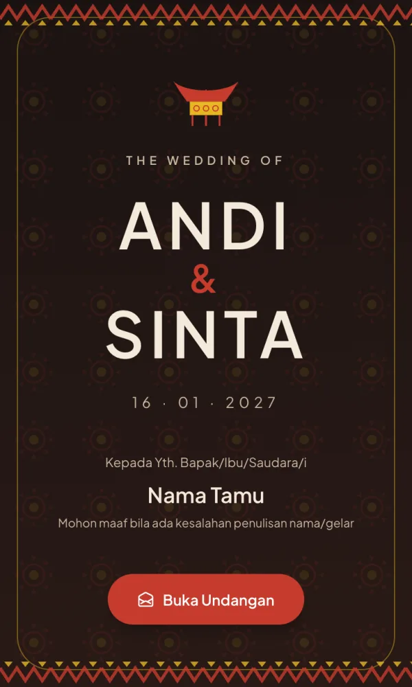 Contoh template Toraja Tongkonan